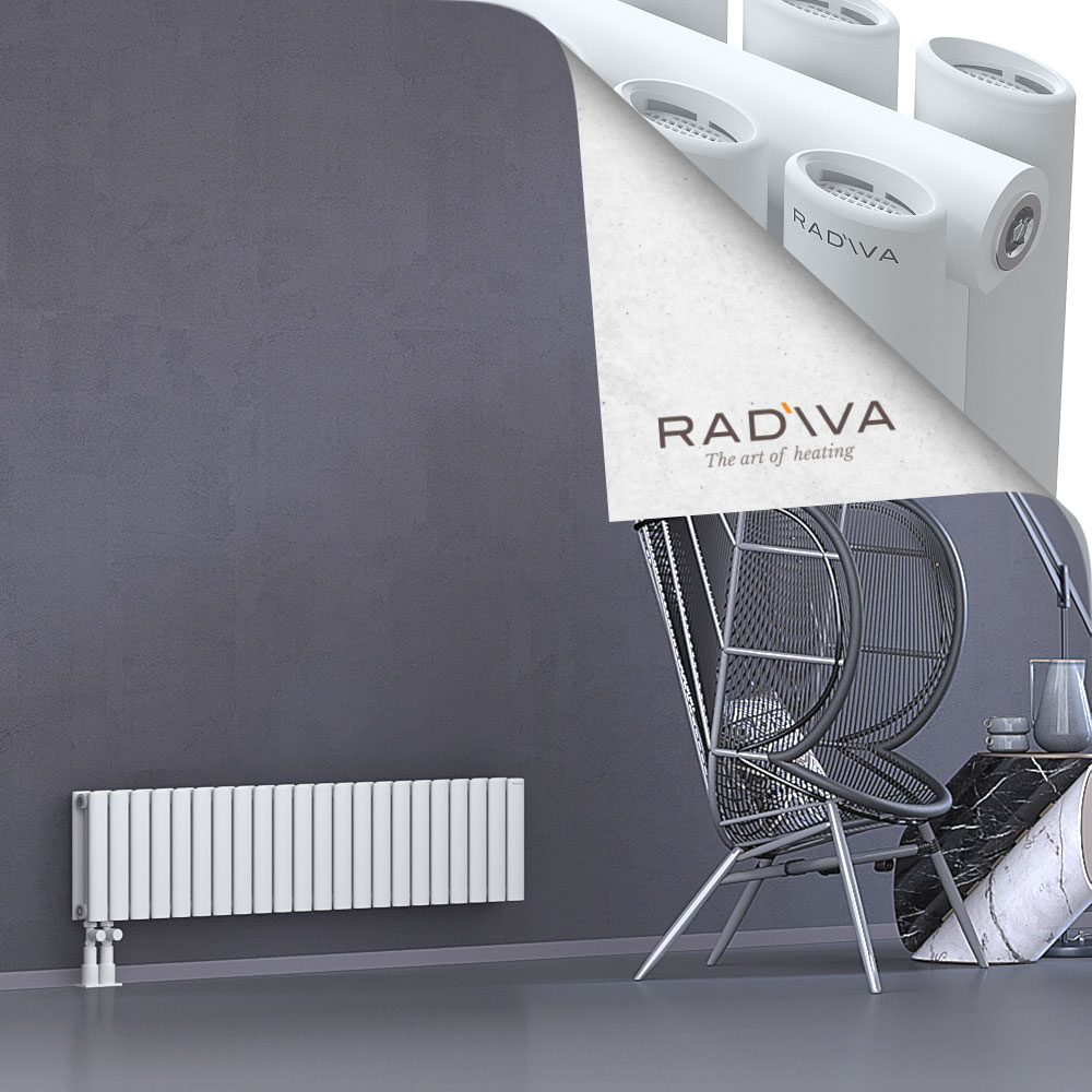 Tano Aluminium Radiator 300x1268 White - 4