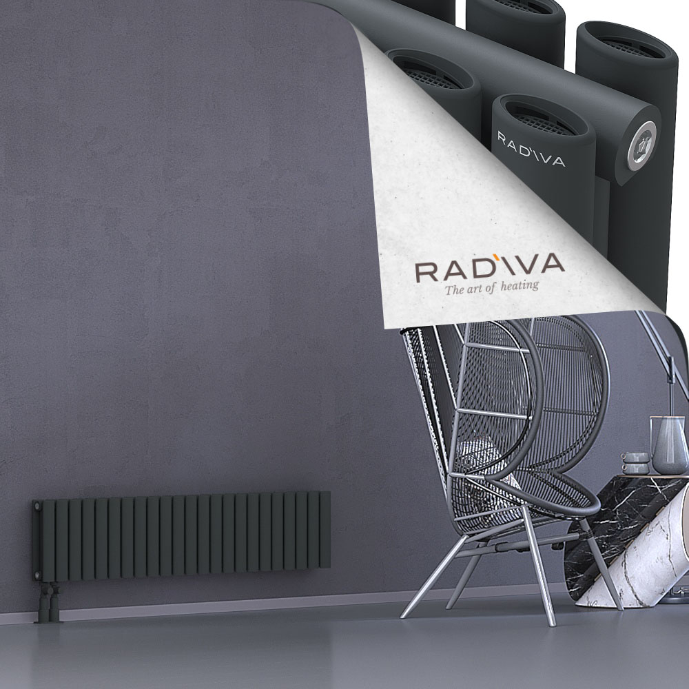 Tano Aluminium Radiator 300x1326 Dark Anthracite - 4