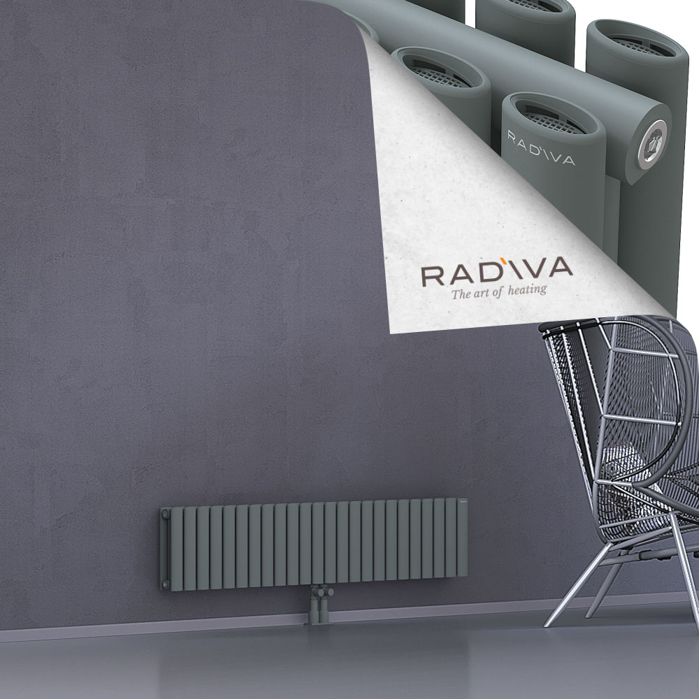 Tano Aluminium Radiator 300x1384 Anthracite - 2