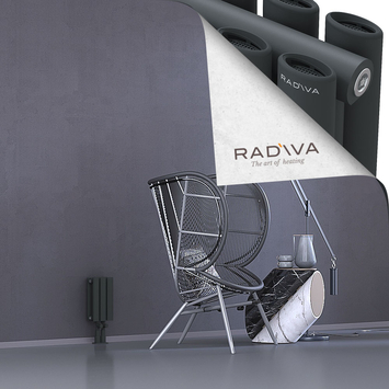 Tano Aluminium Radiator 300x166 Dark Anthracite Bottom Middle 50mm