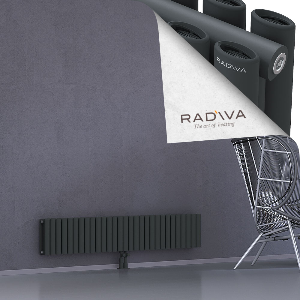 Tano Aluminium Radiator 300x1674 Dark Anthracite - 2