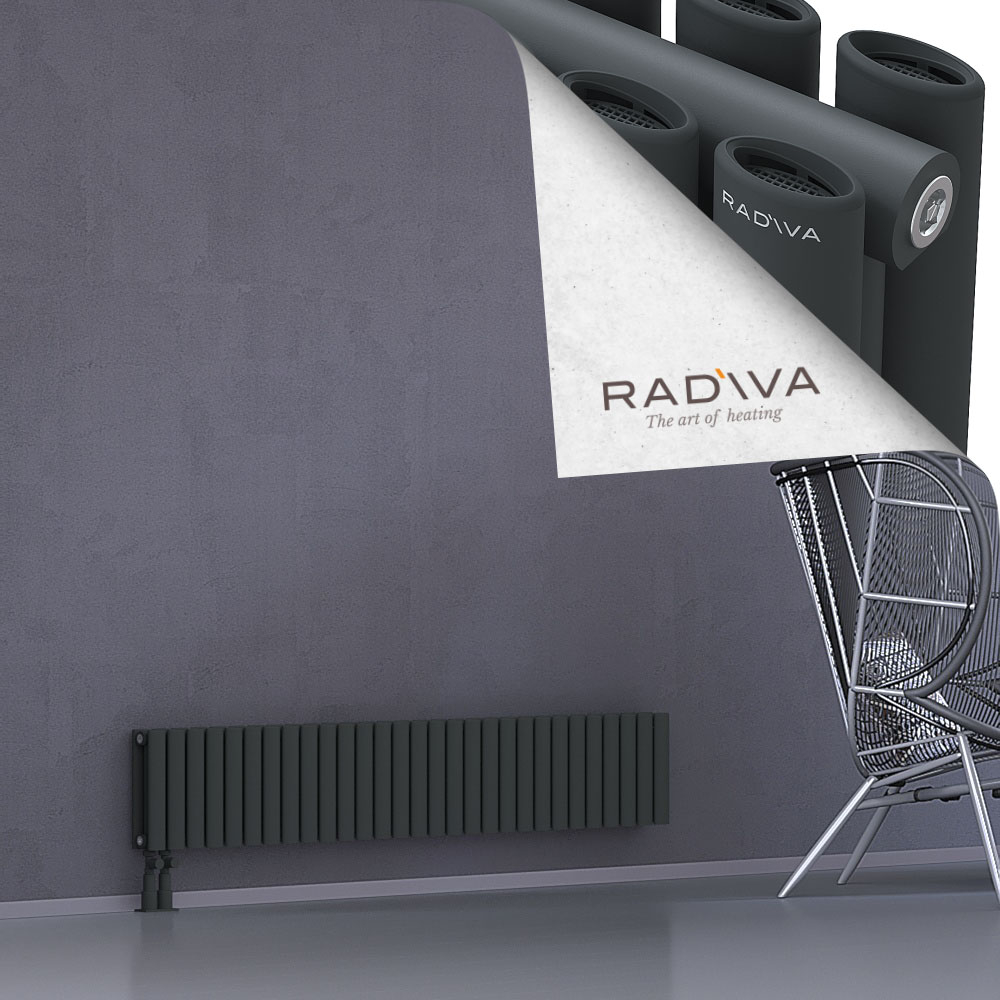 Tano Aluminium Radiator 300x1674 Dark Anthracite - 4