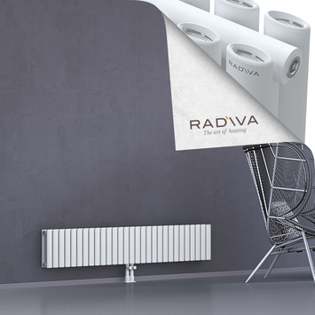Tano Aluminium Radiator 300x1674 White Bottom Middle 50mm