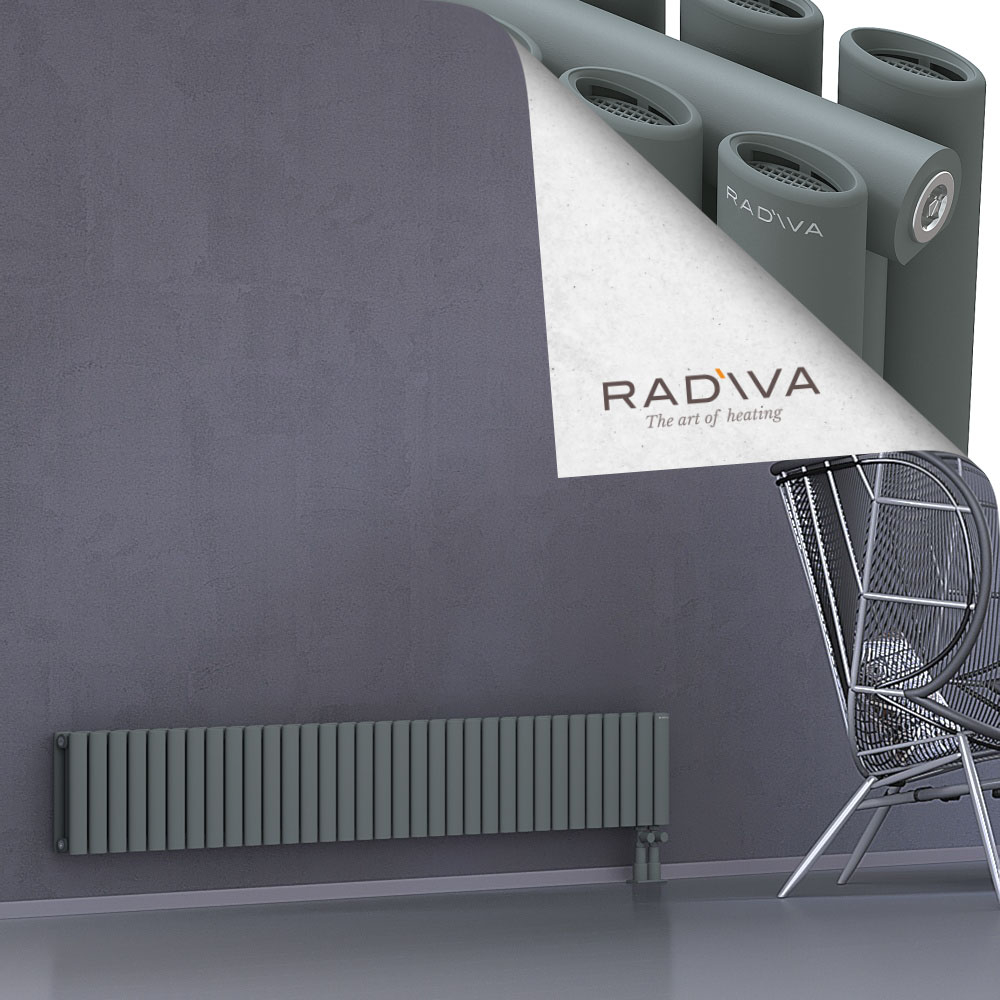 Tano Aluminium Radiator 300x1906 Anthracite - 3
