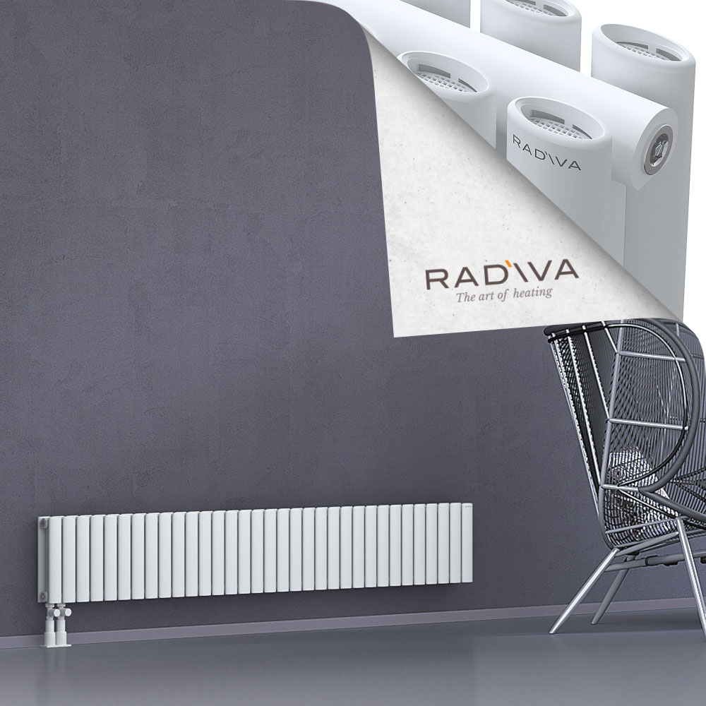 Tano Aluminium Radiator 300x1906 White - 4