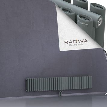 Tano Aluminium Radiator 300x1964 Anthracite Bottom Middle 50mm