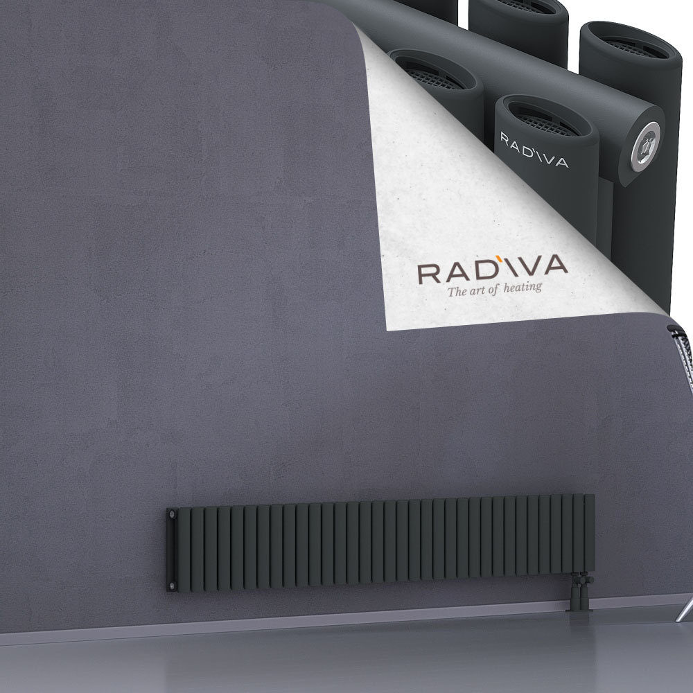 Tano Aluminium Radiator 300x1964 Dark Anthracite - 3