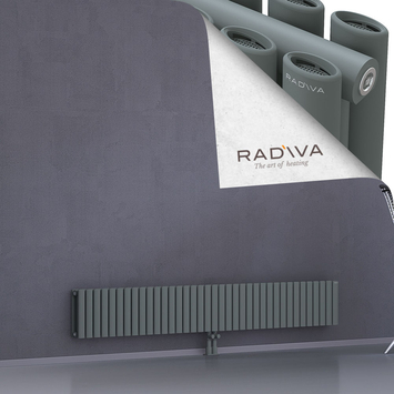 Tano Aluminium Radiator 300x2138 Anthracite Bottom Middle 50mm
