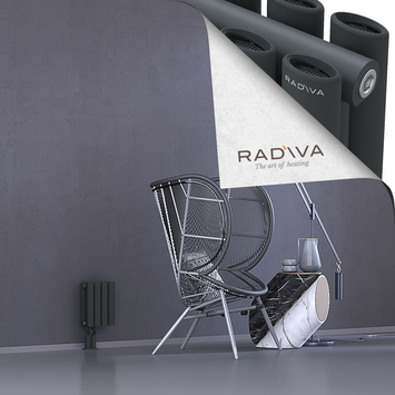 Tano Aluminium Radiator 300x224 Dark Anthracite Bottom Left 50mm