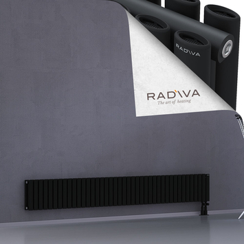 Tano Aluminium Radiator 300x2370 Black Bottom Right 50mm