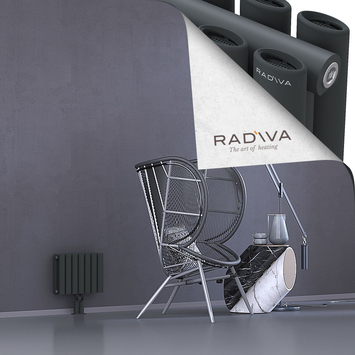 Tano Aluminium Radiator 300x398 Dark Anthracite Bottom Middle 50mm