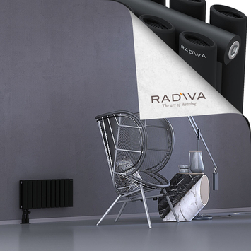 Tano Aluminium Radiator 300x630 Black Bottom Left 50mm