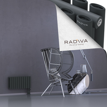 Tano Aluminium Radiator 300x630 Dark Anthracite Bottom Right 50mm