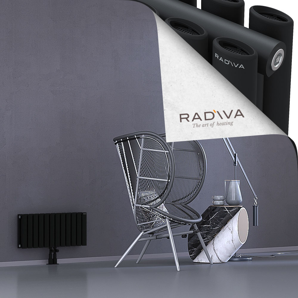 Tano Aluminium Radiator 300x688 Black - 2