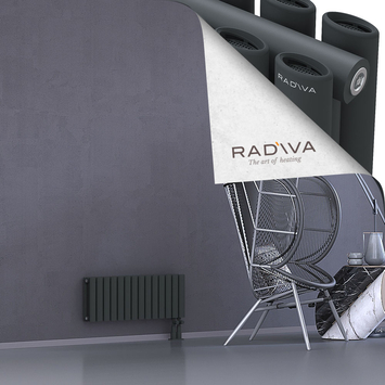 Tano Aluminium Radiator 300x804 Dark Anthracite Bottom Right 50mm
