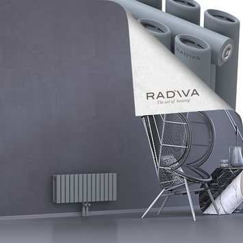 Tano Aluminium Radiator 300x804 Grey Bottom Middle 50mm