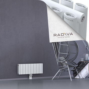 Tano Aluminium Radiator 300x862 White Bottom Middle 50mm