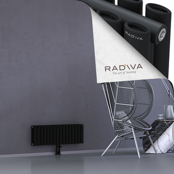 Tano Aluminium Radiator 300x920 Black Bottom Middle 50mm