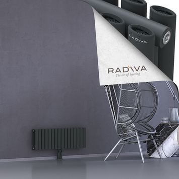 Tano Aluminium Radiator 300x920 Dark Anthracite Bottom Middle 50mm