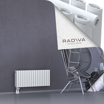 Tano Aluminium Radiator 400x1036 White Bottom Left 50mm