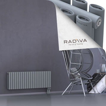 Tano Aluminium Radiator 400x1268 Grey Bottom Right 50mm