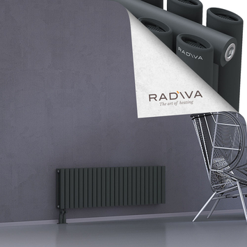 Tano Aluminium Radiator 400x1384 Dark Anthracite Bottom Left 50mm