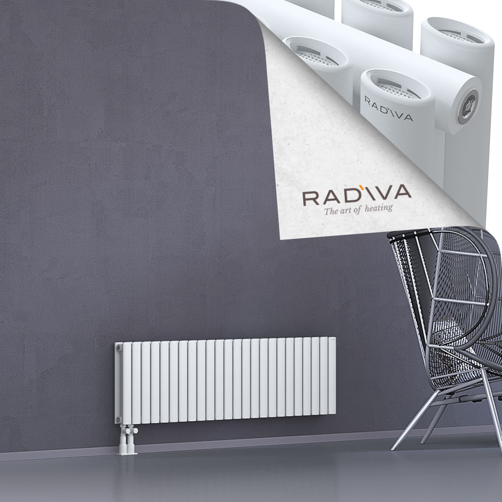 Tano Aluminium Radiator 400x1384 White - 4