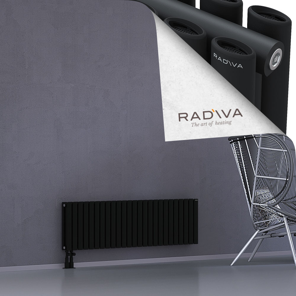 Tano Aluminium Radiator 400x1442 Black - 4