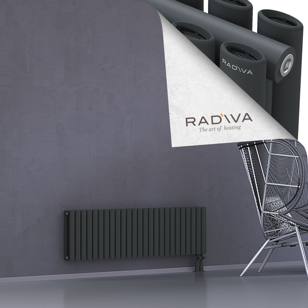 Tano Aluminium Radiator 400x1442 Dark Anthracite - 3