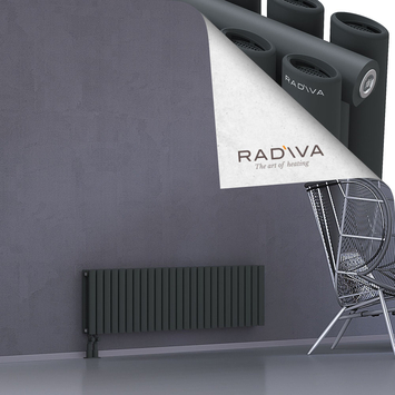 Tano Aluminium Radiator 400x1442 Dark Anthracite Bottom Left 50mm