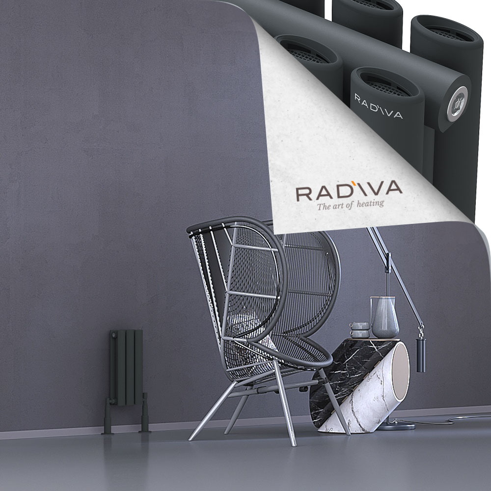 Tano Aluminium Radiator 400x166 Dark Anthracite - 1