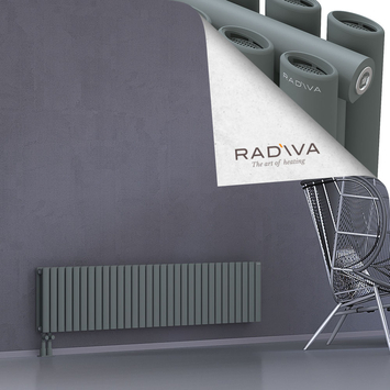 Tano Aluminium Radiator 400x1790 Anthracite Bottom Left 50mm