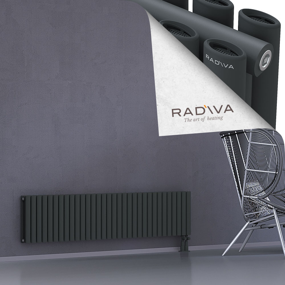Tano Aluminium Radiator 400x1848 Dark Anthracite - 3