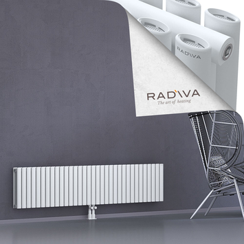 Tano Aluminium Radiator 400x1906 White Bottom Middle 50mm