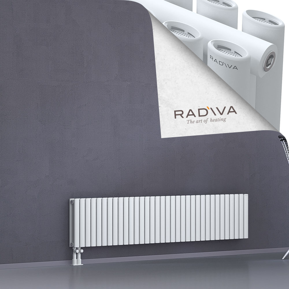Tano Aluminium Radiator 400x1964 White - 4