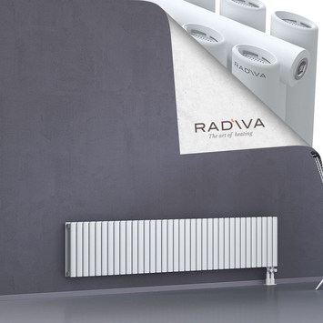 Tano Aluminium Radiator 400x2080 White Bottom Right 50mm