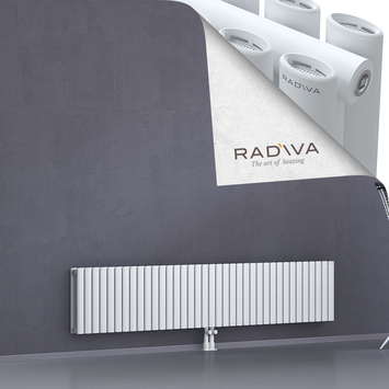 Tano Aluminium Radiator 400x2138 White Bottom Middle 50mm