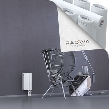 Tano Aluminium Radiator 400x224 White Bottom Right 50mm