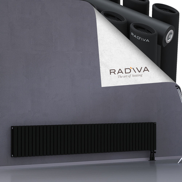 Tano Aluminium Radiator 400x2486 Black Bottom Right 50mm