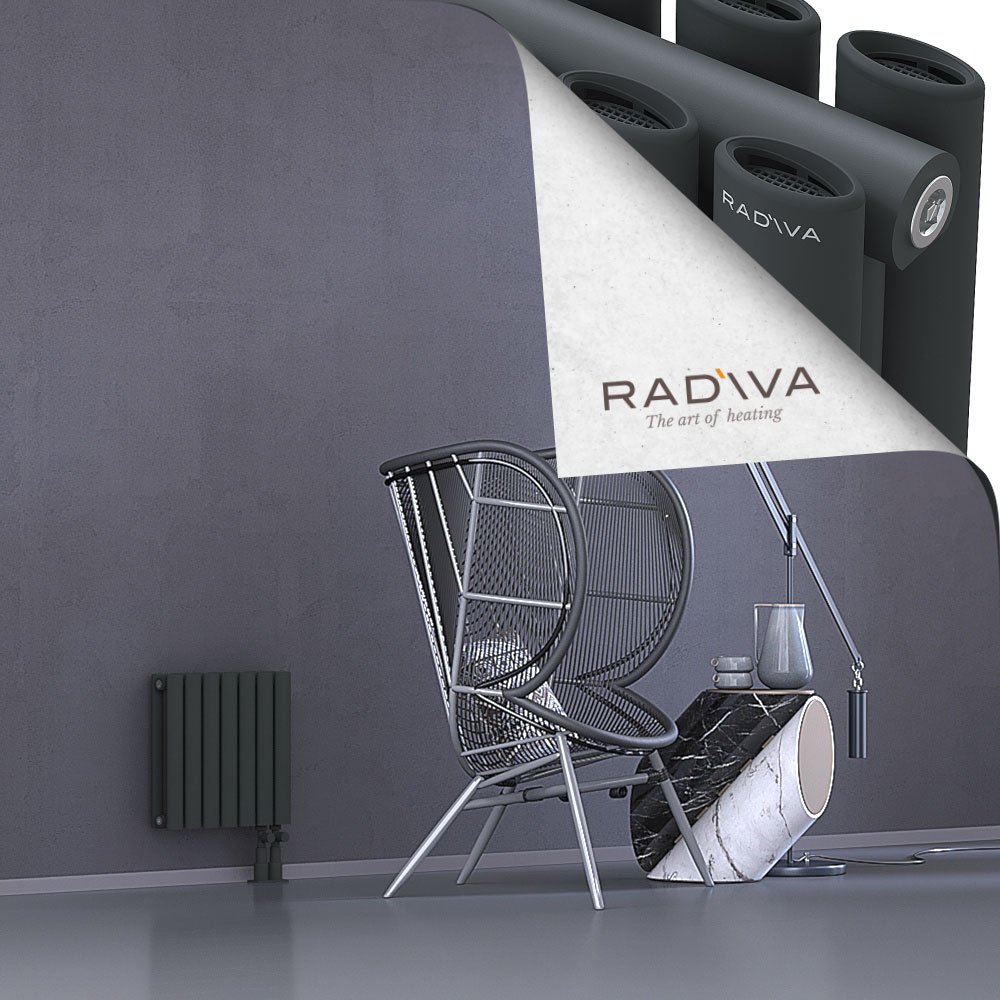 Tano Aluminium Radiator 400x398 Dark Anthracite - 3