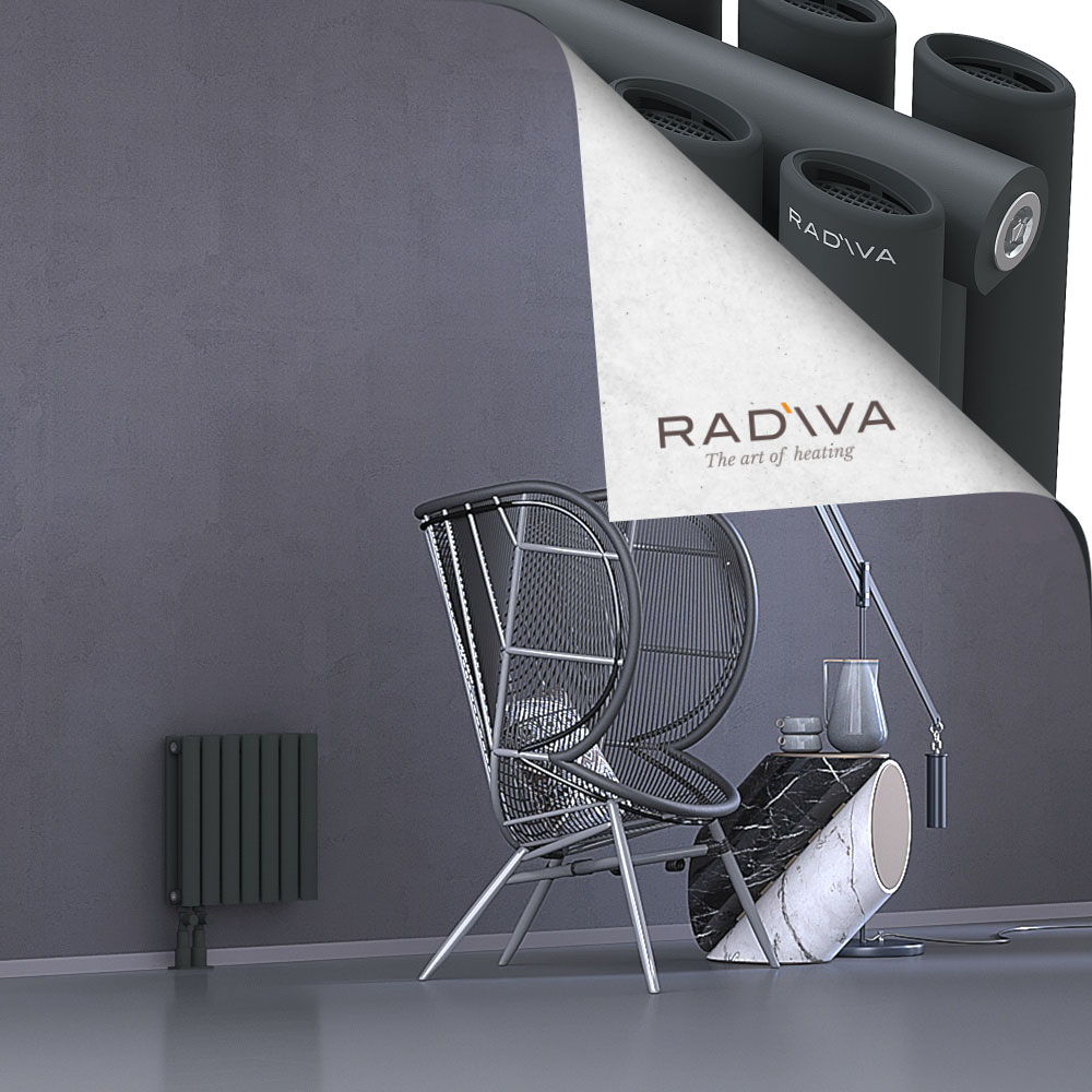 Tano Aluminium Radiator 400x398 Dark Anthracite - 4