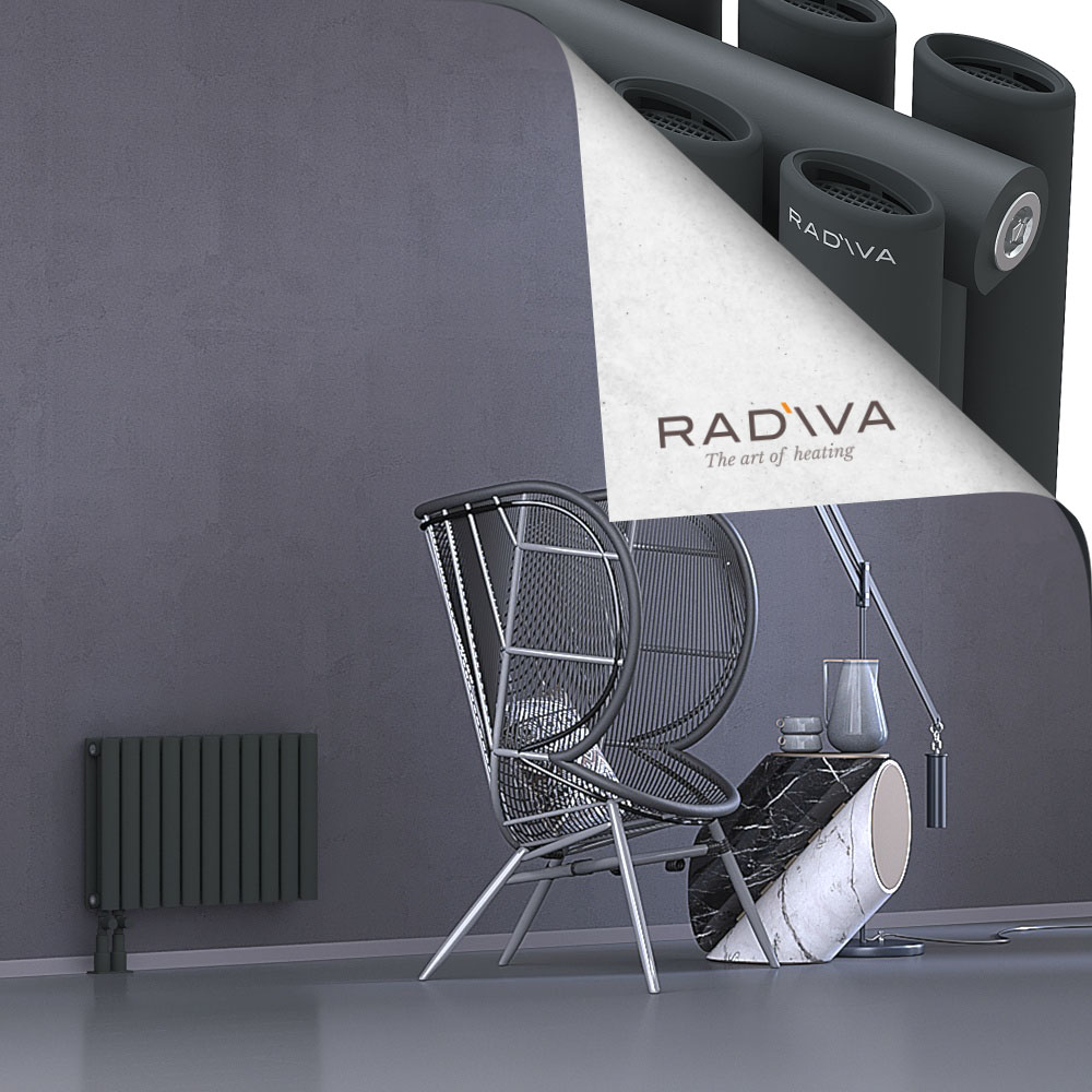 Tano Aluminium Radiator 400x630 Dark Anthracite - 4