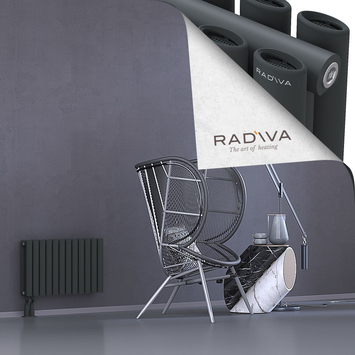 Tano Aluminium Radiator 400x688 Dark Anthracite Bottom Left 50mm