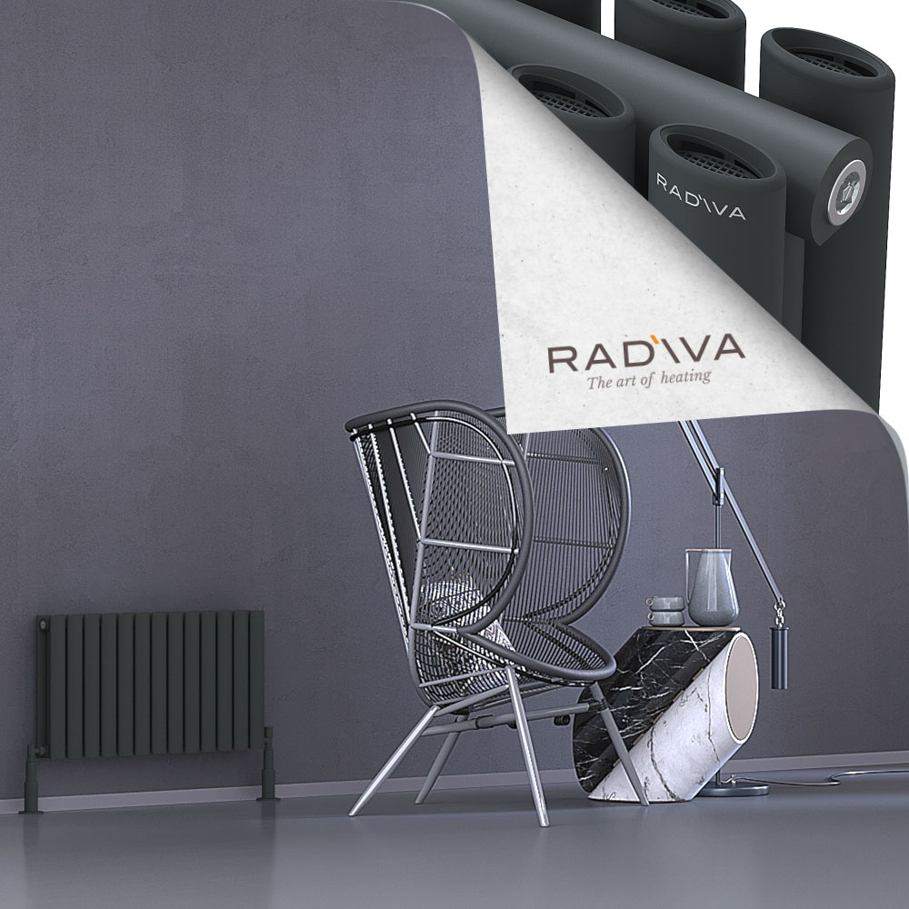 Tano Aluminium Radiator 400x746 Dark Anthracite - 1