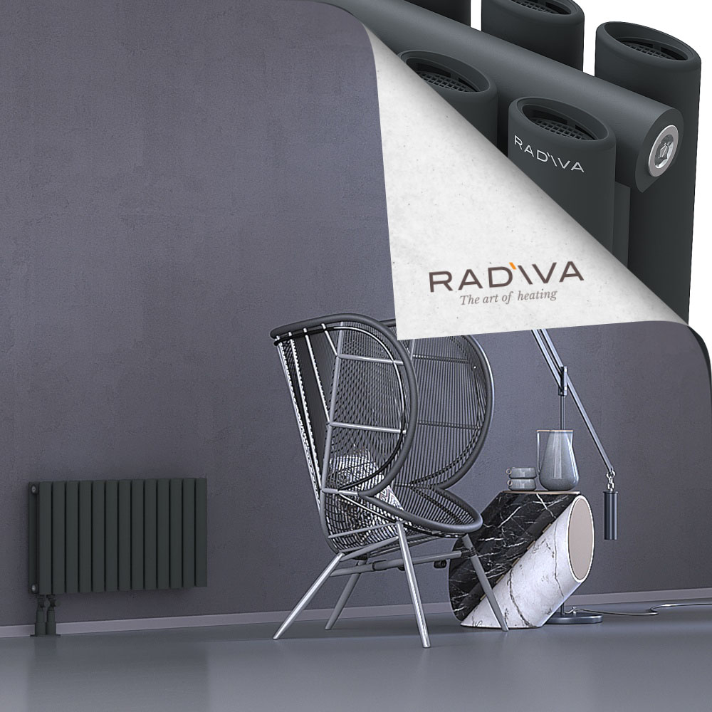Tano Aluminium Radiator 400x746 Dark Anthracite - 4