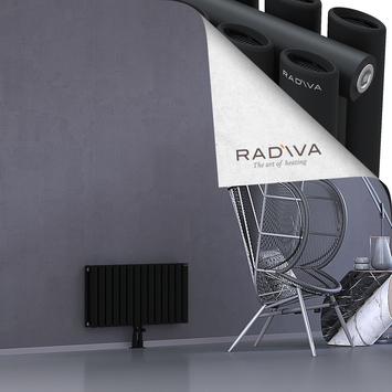Tano Aluminium Radiator 400x804 Black Bottom Middle 50mm