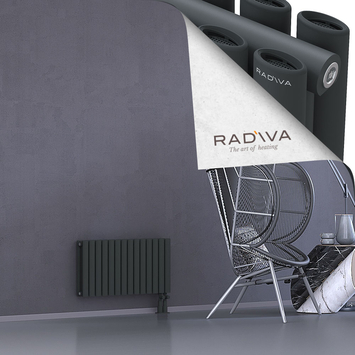 Tano Aluminium Radiator 400x804 Dark Anthracite Bottom Right 50mm