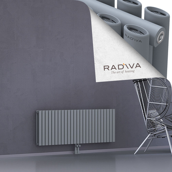 Tano Aluminium Radiator 500x1442 Grey Bottom Middle 50mm