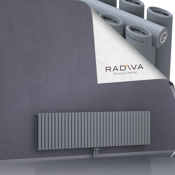 Tano Aluminium Radiator 500x2080 Grey Bottom Middle 50mm