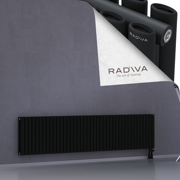 Tano Aluminium Radiator 500x2370 Black Bottom Right 50mm